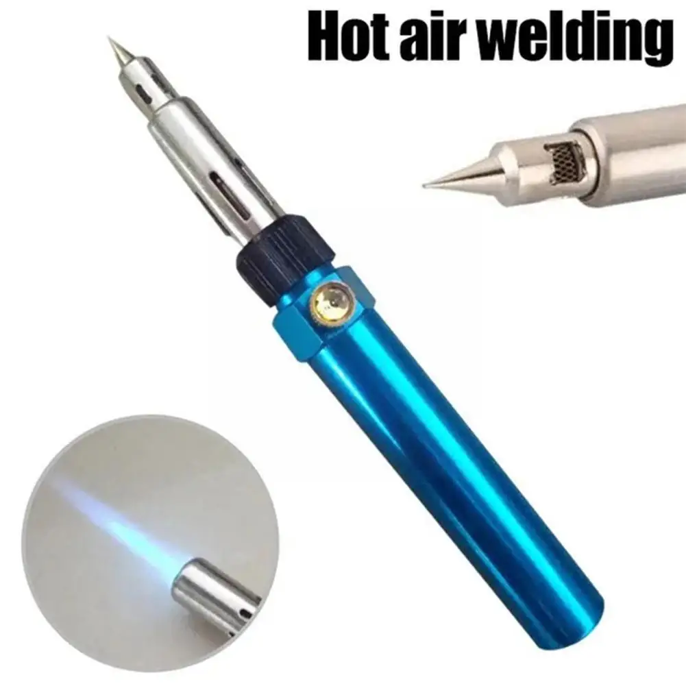 

Portable Gas Soldering Iron 1300c Butane 4-In-1 Flame Welding Control Pen Torch Tool Gun Tip And Cordless With Blow Tempera G7D4