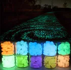 200 шт., светящиеся камни для украшения аквариума