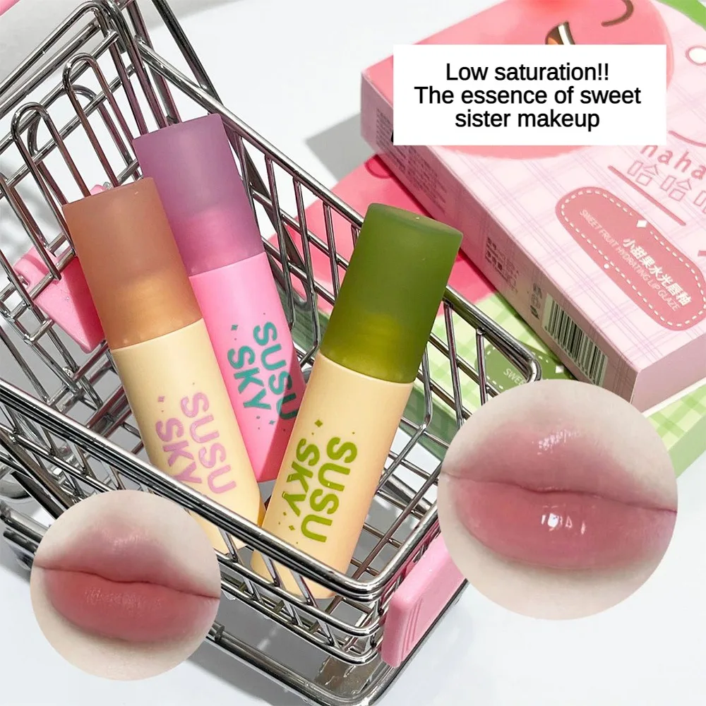 Макияж Водный свет Грязь для губ Матовая глазурь Дзеркало цветов Глазурь Сладкие