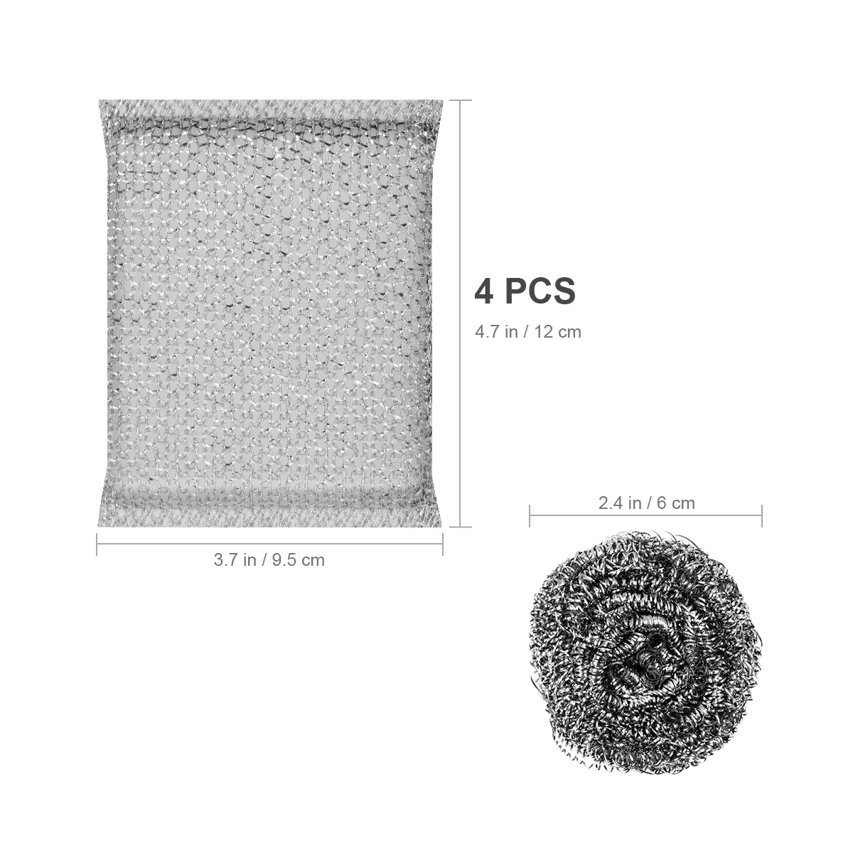 BESTOMZ 2 губки и стальные шерсти Щетка для кастрюль Губка мытья посуды Набор скрабов