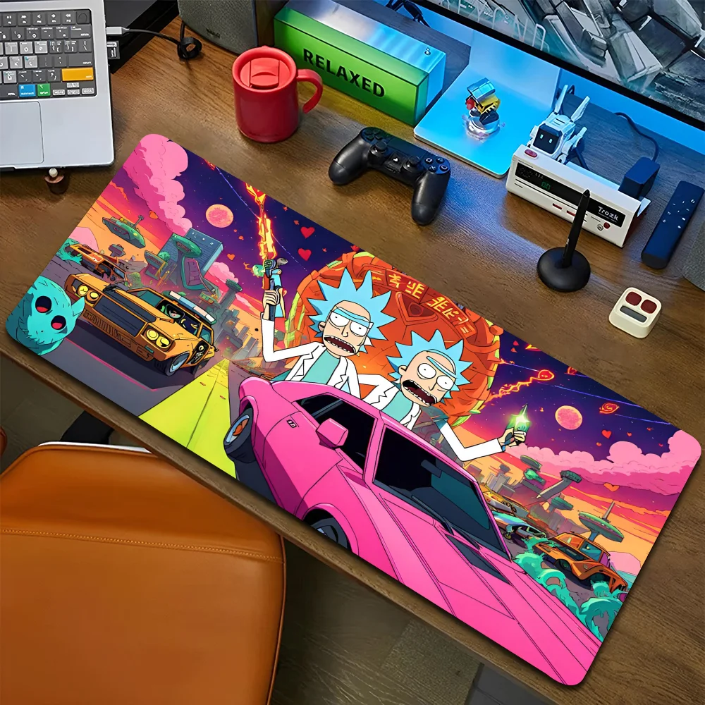R_rickes Mousepad Mouse Mat Desk With Pad Gaming Accessories Prime XXL Keyboard Padding