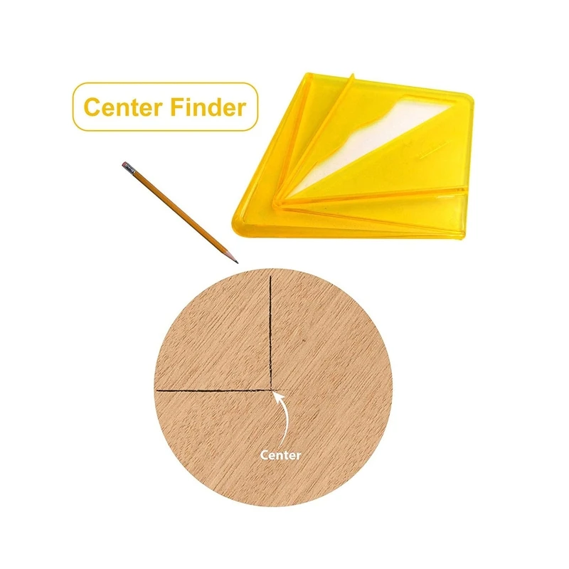 

Plastic Center Finder Woodworking Center Finder Used for Square Round Octagon & Sexangle Woodwork Tool Wood Turner Tool