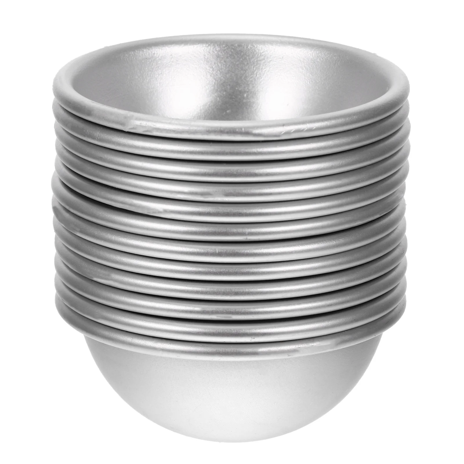 

12 Pcs Bath Kit Hemisphere Handmade Salt Ball Molds Suite Semicircular Aluminium Moulds Aluminum Alloy Child