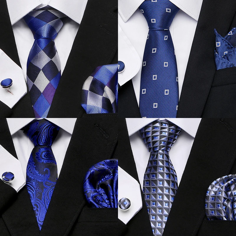 Модный брендовый праздничный подарок галстук карманные квадраты набор запонок