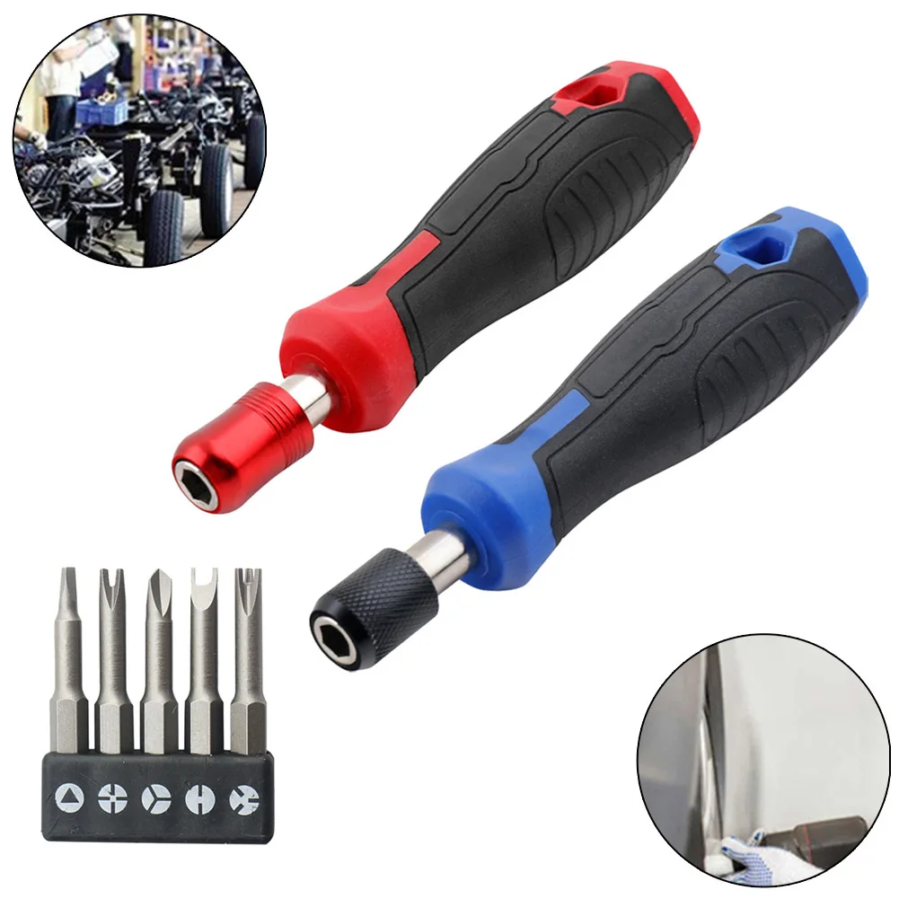 

1/4'' Hex 6.35mm Hex Self-locking Screwdriver Handle Bit Holder With Screwdriver Bit Set Triangle, Y, U, 3/4 Points Shape