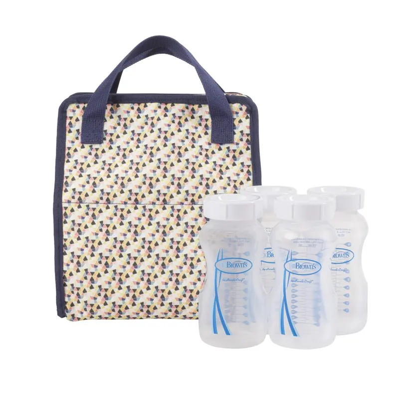 

Free shipping & Freeze Bottle Tote, Breastfeeding Essential Cooler Bag, 6 Baby Bottles Milk Storage - Multicolor