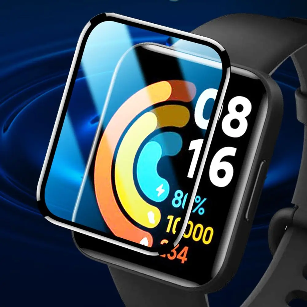 

3Pcs New HD Curved Edge Soft Screen Protector Film Protective Full Cover For Redmi Watch 2 Xiaomi Watch 2 Lite