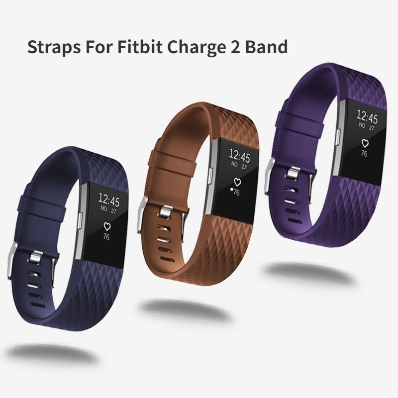 

3D Silicone Replacement Straps For Fitbit Charge 2 Band Smart Watch Bracelet For Fitbit Charge2 Band Wristband Strap