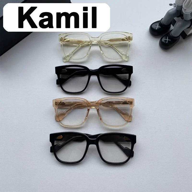 

Очки YUUMI Kamil для мужчин и женщин, оптические линзы, прозрачные, синие, анти-технические, Роскошные, фирменные, Monst