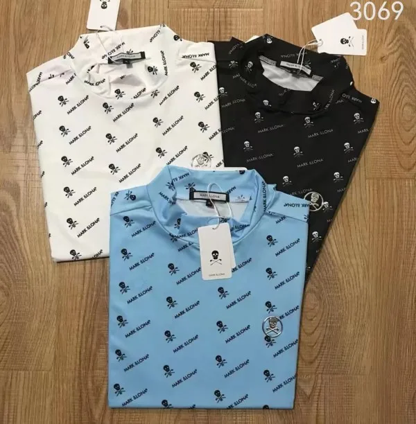 

Summer men's Round Neck Short Sleeved T-shirt Golf Clothing Can Be Worn As a Quick Drying Sun Protection Base Coat