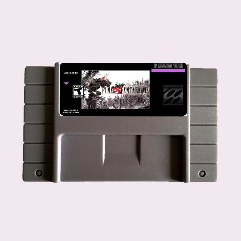 Игровая карта Save File Final Fantasy 6 NTSC 16 большая серая игровая для версии США