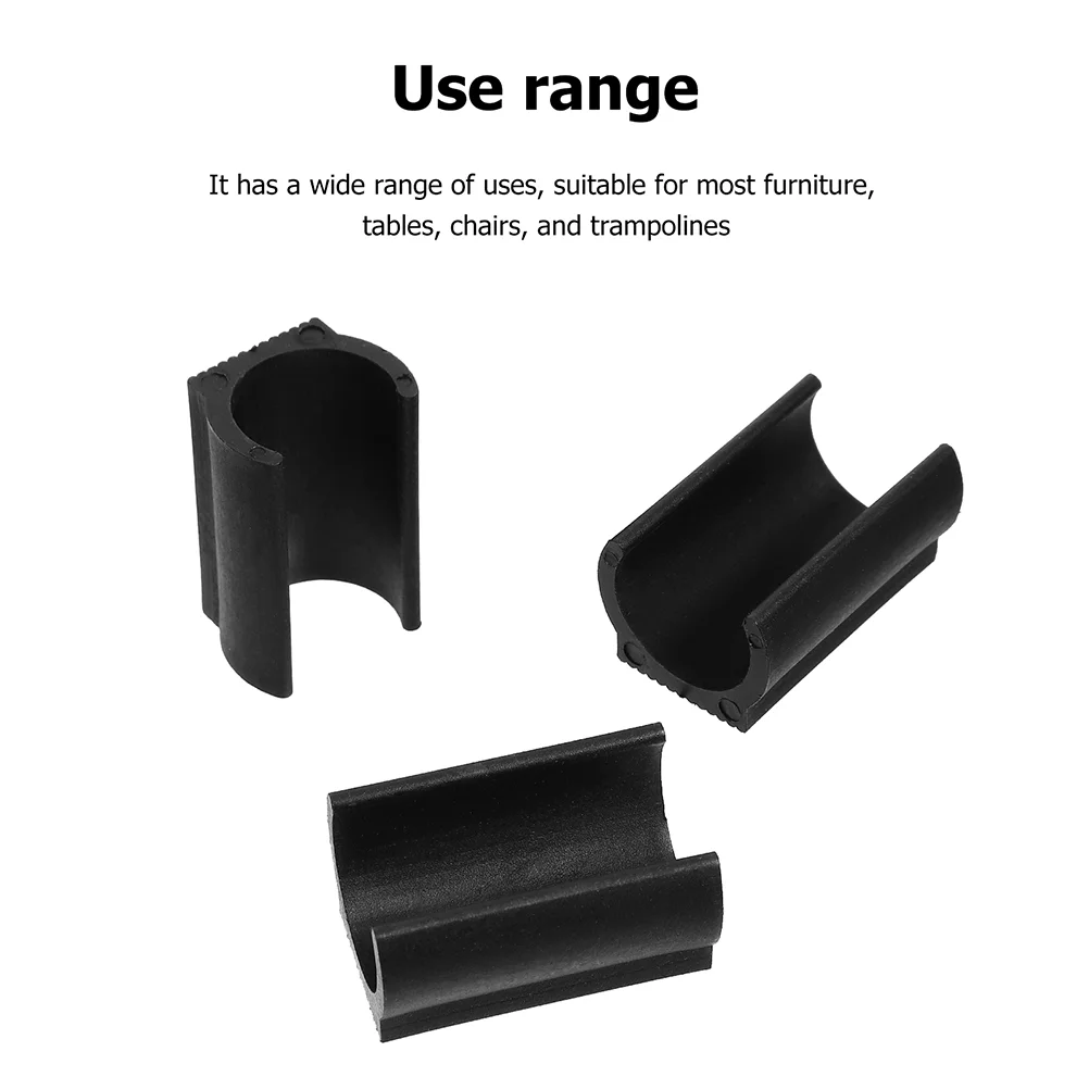 

25 Pcs Trampoline Pole Cover Non-skid Caps Plastic Furniture Chair Tube Sleeve