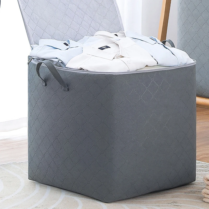 

Non-Woven Clothes Storage Bag Folding Quilt Dust-Proof Cabinet Finishing Box Home Storage Supplies Space Bags Organizador