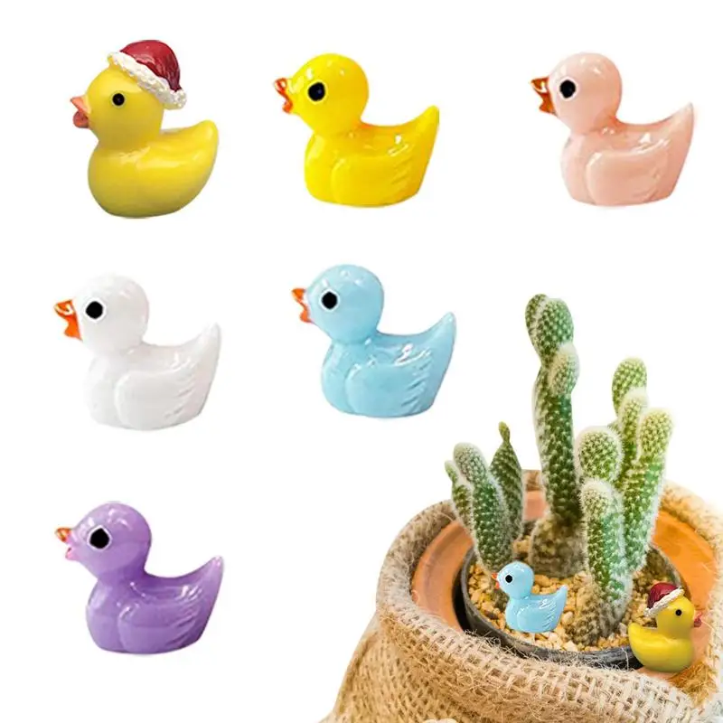 

Mini Christmas Ducks Tiny Animal Figurine Miniature Duck Tiny Figures Ducks For Bath Birthday Present Garden Cake Decoration