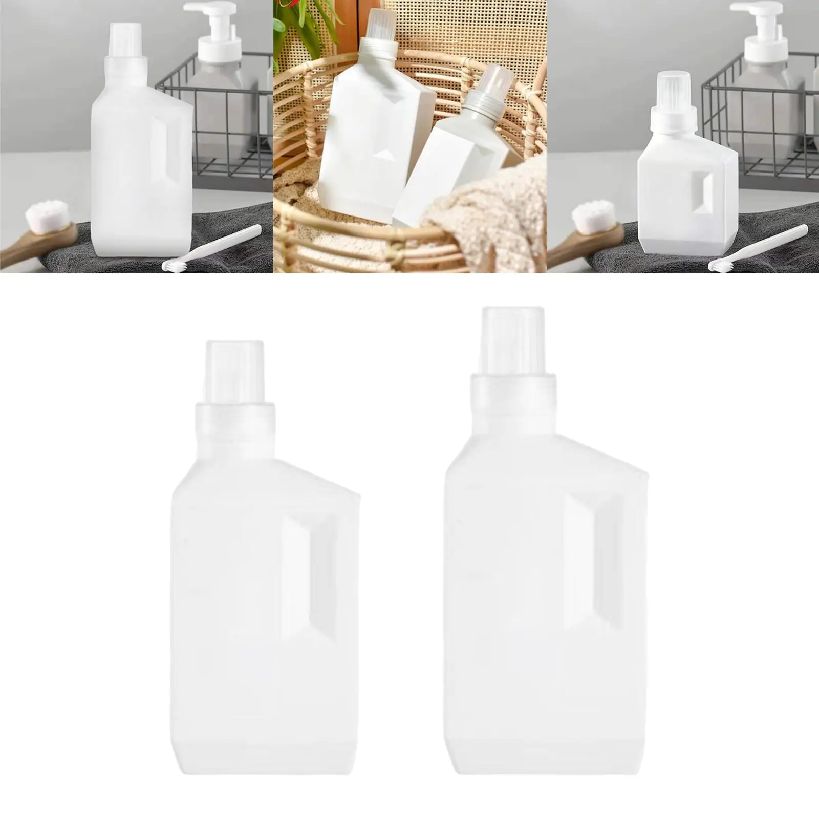 Белый пустой контейнер для стирального порошка PE легкая замена хранения