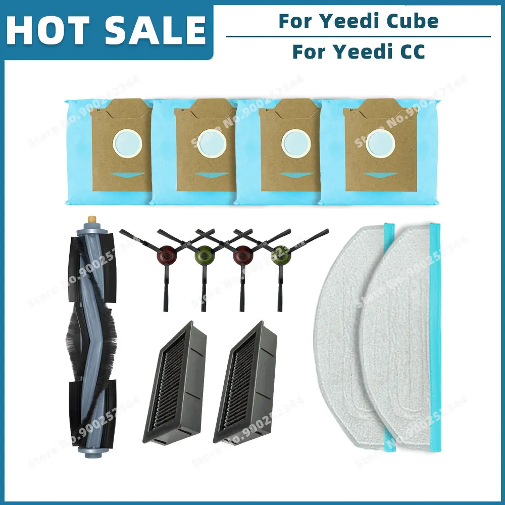 

Совместимость с Yeedi Cube, для робота Yeedi CC, запасные части для пылесоса, аксессуары, основная боковая щетка, фильтр Hepa, швабра, мешок для пыли