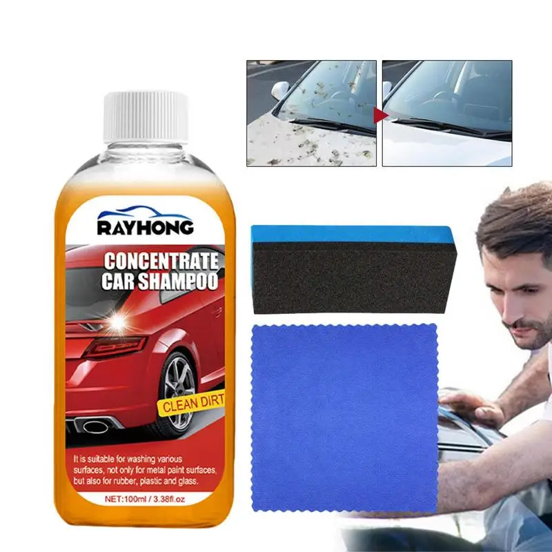 

100ml Car Exterior Shampoo Universal Car Cleaning Liquid Multipurpose Car Wash Shampoo Portable Automotive Cleaners For Car Body