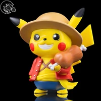 pokemon pikachu cos one piece luffy figurine model car decoration doll gift