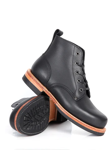 Кожаные высокие кеды Goodyear ручной работы на шнуровке, повседневные мужские короткие ботинки Goodyear-Welding