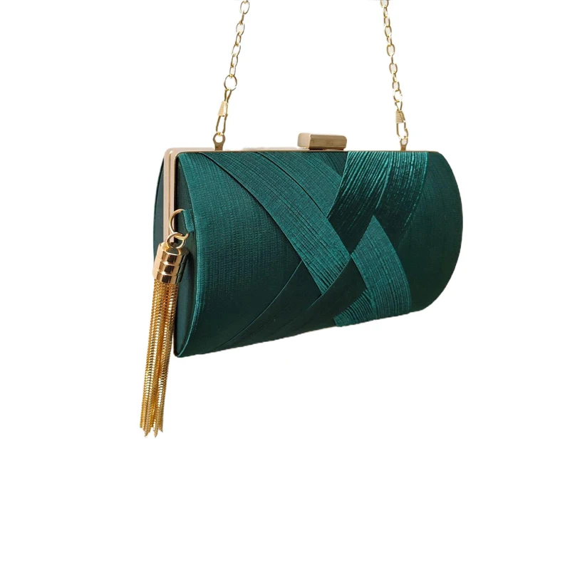 

Women Evening Bags Fashion Tassel Clutch for Wallet Brand Designer Elegant Chain Wedding Party Cosmetic Bags Bolsas Mujer