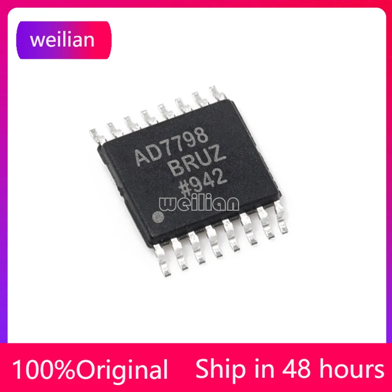 

1PCS/lot AD7796BRUZ AD7796BRU 7796BRUZ AD7796 TSSOP16 Analog-to-digital converter IC microcontroller chip New and original