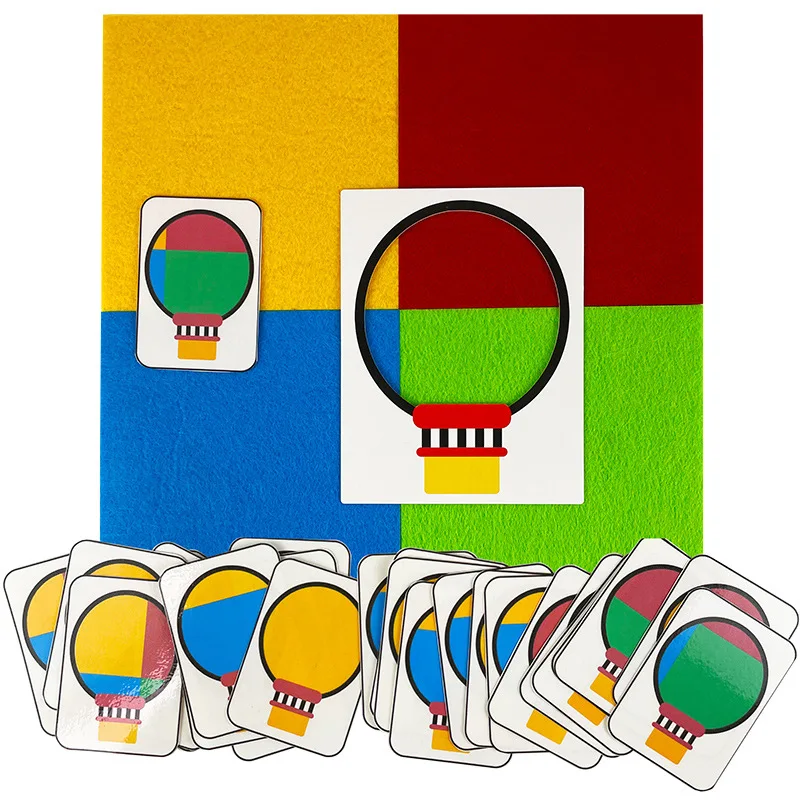 

Montessori Material Felt Toys Children Logical Thinking Color Matching Games Educational Learning Toys Preschool Teaching Aids
