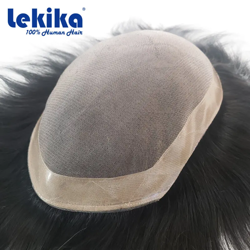 Мужской капиллярный протез моно парик мужская система из 100% натуральных