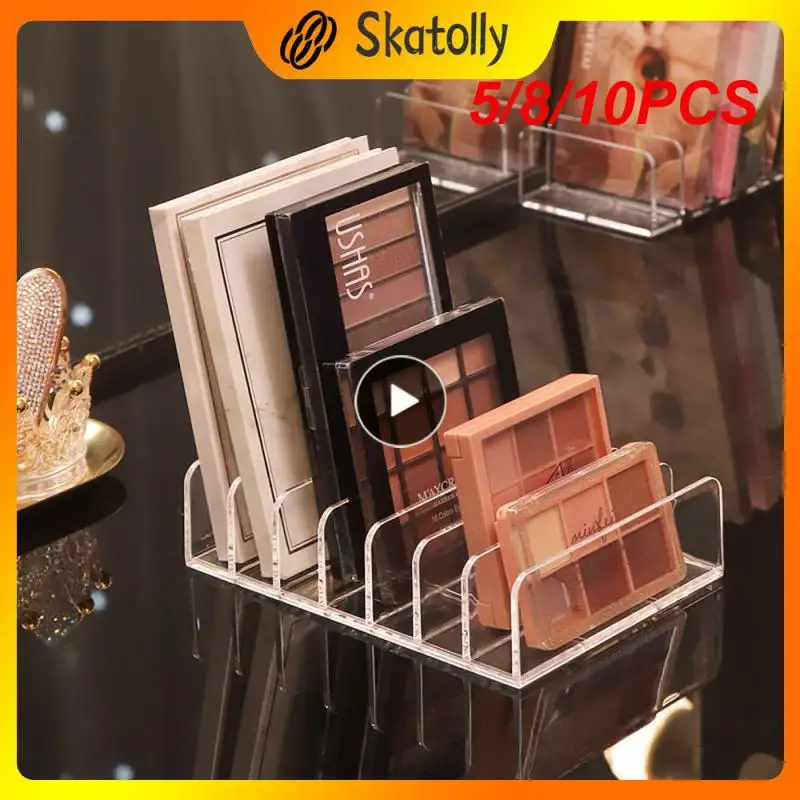 

5/8/10PCS Cosmetics Display Rack Large Capacity Functionality Powder Blusher Dresser 7 Cubicles Saving Space