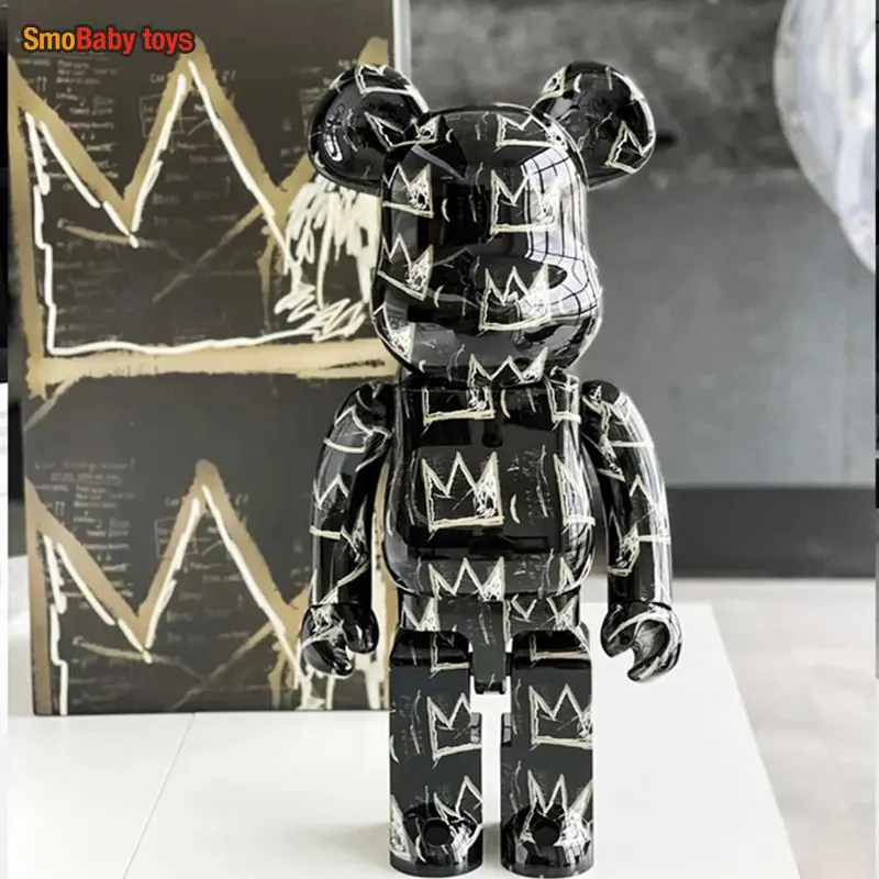 

Bearbrick 400% модная коллекция Basquiat медведь строительные блоки медведь тренд гостиная магазин модель украшения 28 см
