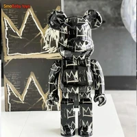 bearbrick 400 trendy collection basquiat bear building block bear trend living room shop model decoration 28cm