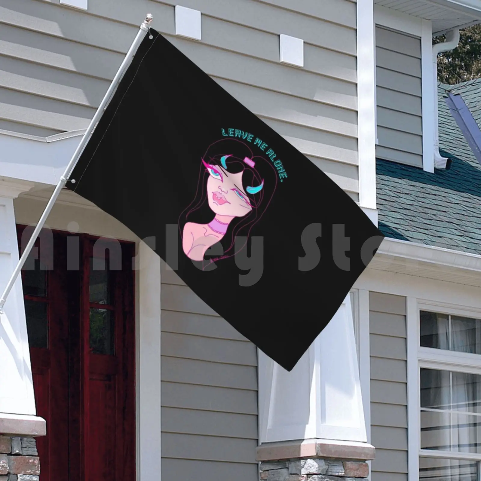 Оставьте мне в покое кибер-кукла флаг автомобиля печать на заказ кукла брац