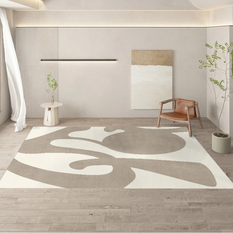 

Beige Abstract Large Area Living Room Carpet Art Design IG Bedroom Rugs Luxury Decoration Home искусство моды ковер Tapis 패션 러그