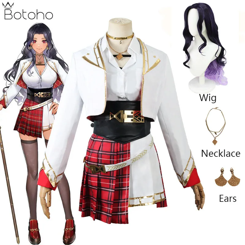 

Костюм для косплея аниме «Виртуальная илюна», униформа шаря Yonaguni, топ, пальто, юбки, наряд, одежда для Хэллоуина