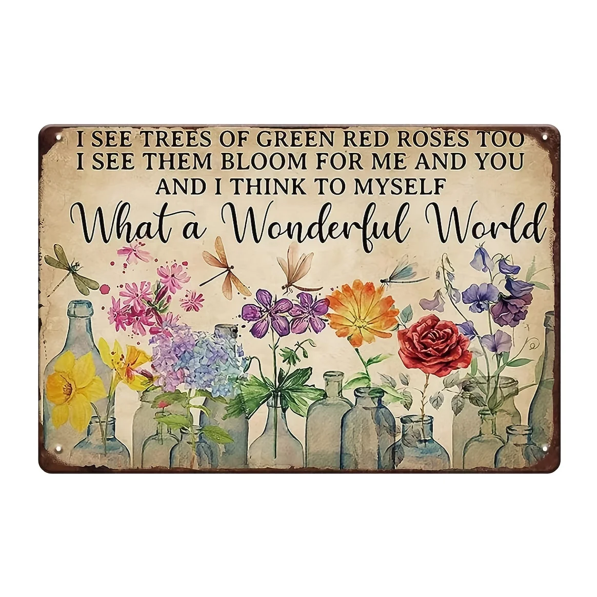 

Dragonfly Retro Metal Sign, Vintage Metal Tin Sign Poster, Room Decor Home Family Restaurant Wall Art Decoration, Bar Pub