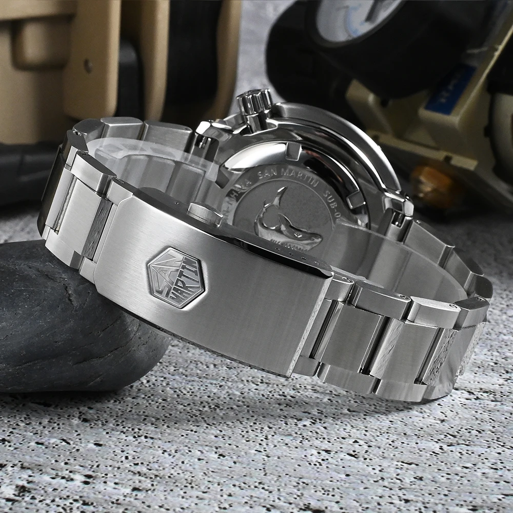 San Martin New 47mm Tuna Diver Watch Men Watches Automatic NH35 Mechanical Stainless Steel Wristwatch Sapphire Mirror 30Bar часы