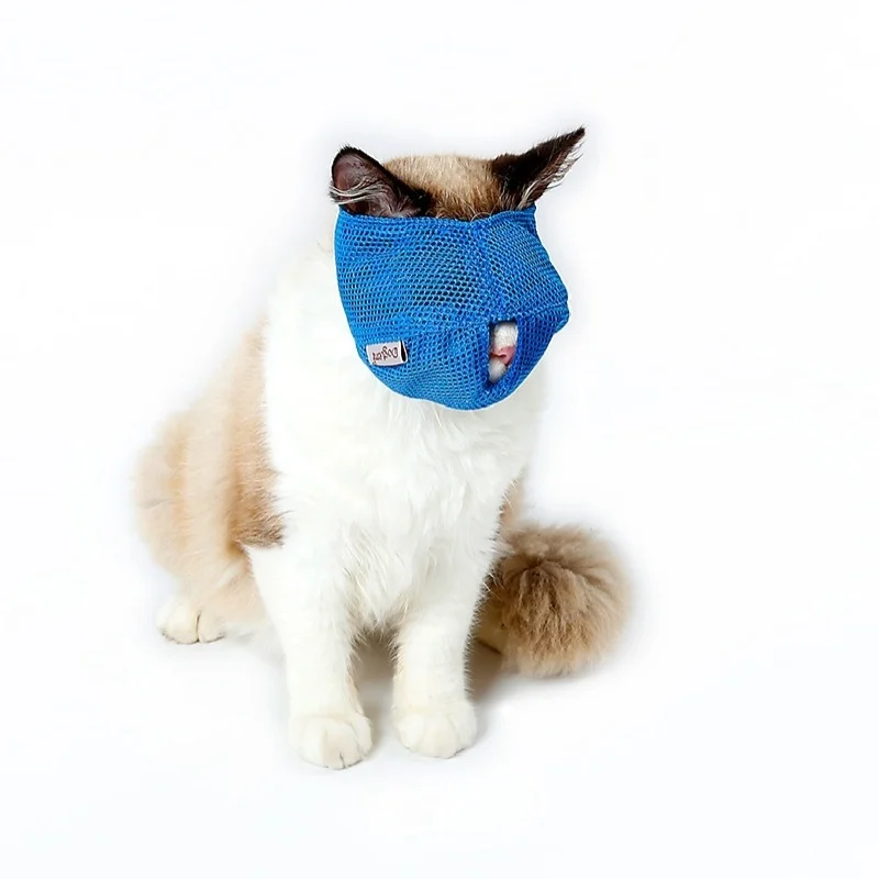 Намордник для домашних животных и кошек противоукусные намордники дышащая сетка