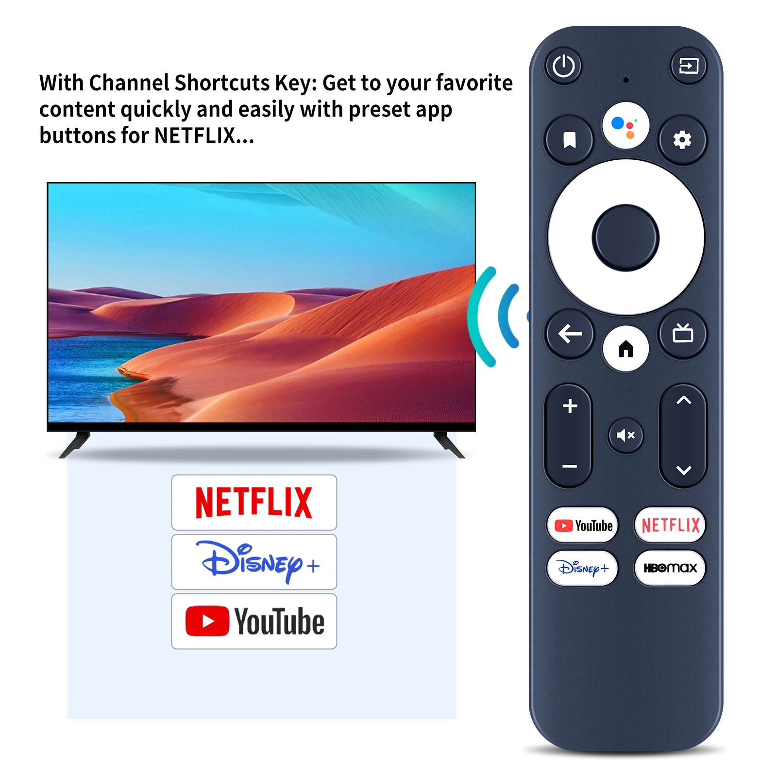 Новый голосовой пульт дистанционного управления для Onn 100024646 100026240 Android TV 4K UHD Stick Box