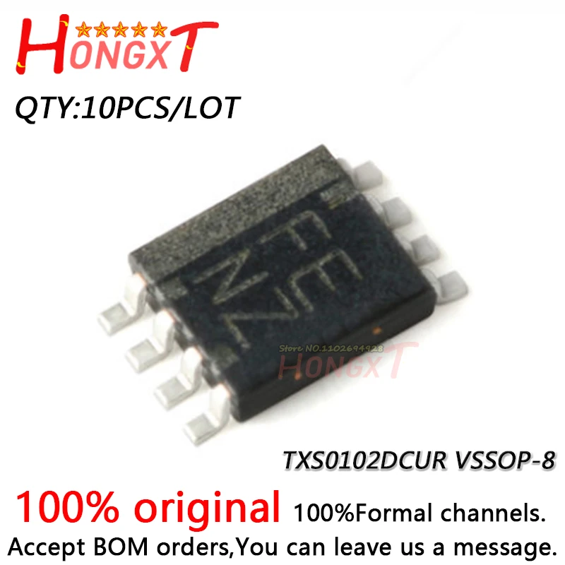 10 шт. 100% новый TXS0102DCUR TXS0102DCU TXS0102 VSSOP8.