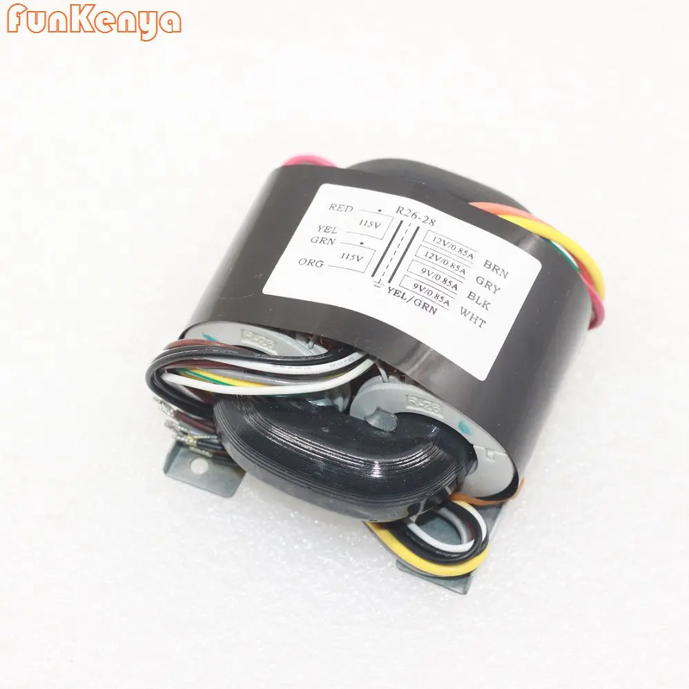 

Трансформатор R-типа 40 Вт для предусилителя, ЦАП-декодер, двойной 0-115 в, 0-12 В (0,85 а), двойной 0-9 В (0,85 а)