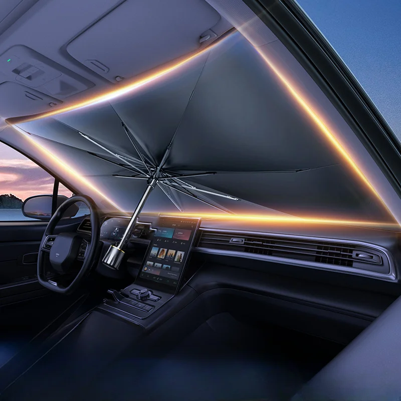 

Car Sun Shade Protector Parasol Auto Front Window Sunshade Covers Car Sun Protector Interior Windshield Protection Accessories