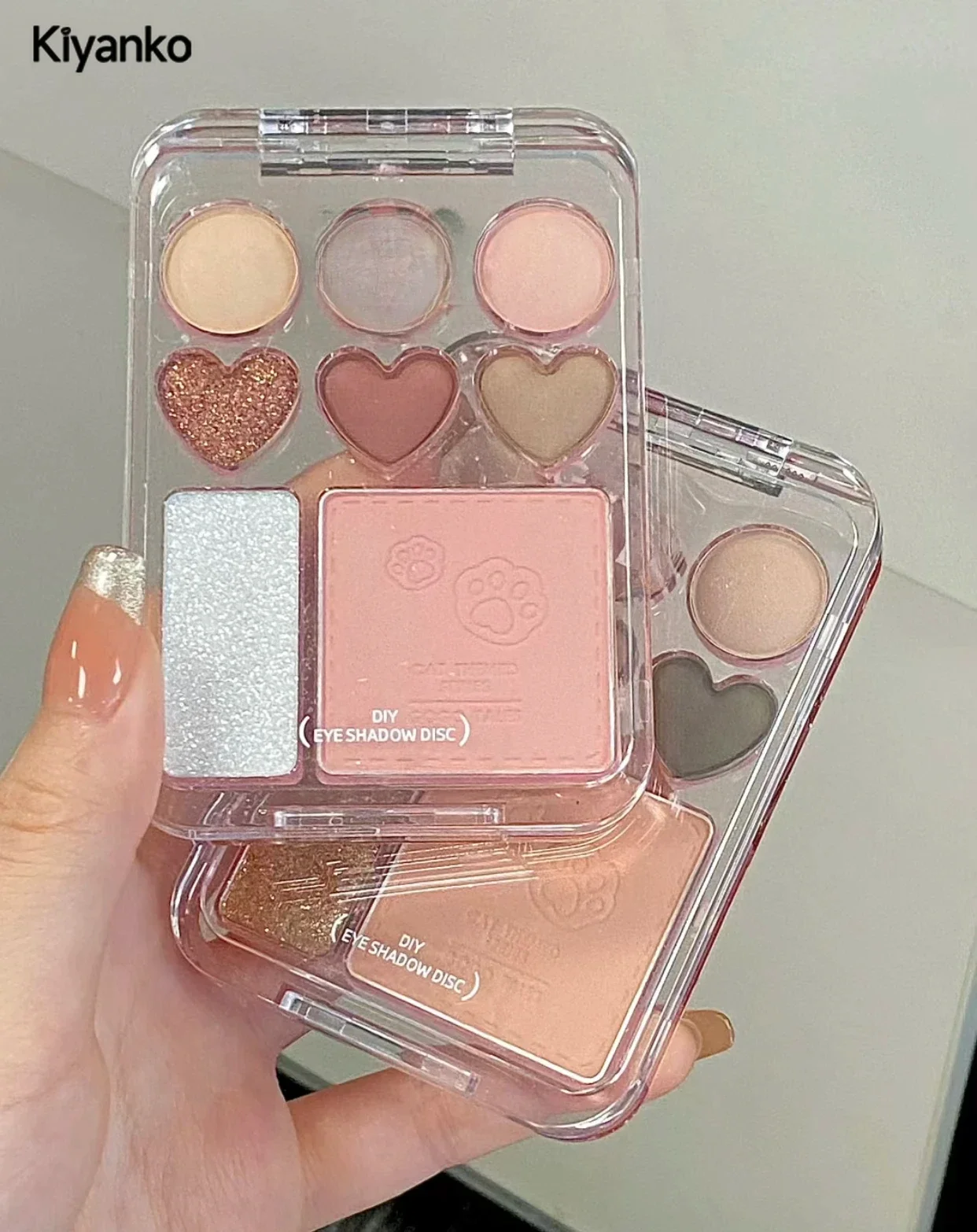 Stick Sweet Heart Powder Румяна для теней век подсветки карамельной пудры Коричневый лоток