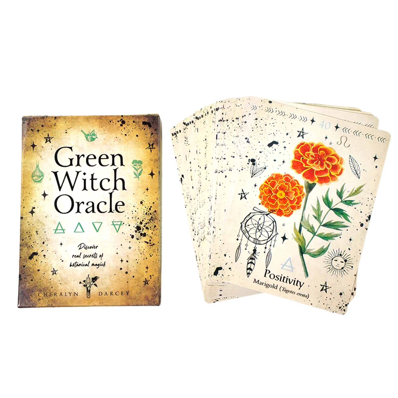 

Green Witch Oracle Cards Green Witch Oracle Cards Original Tarot Cards Deck With Guidebook English Edition Traditional Standard
