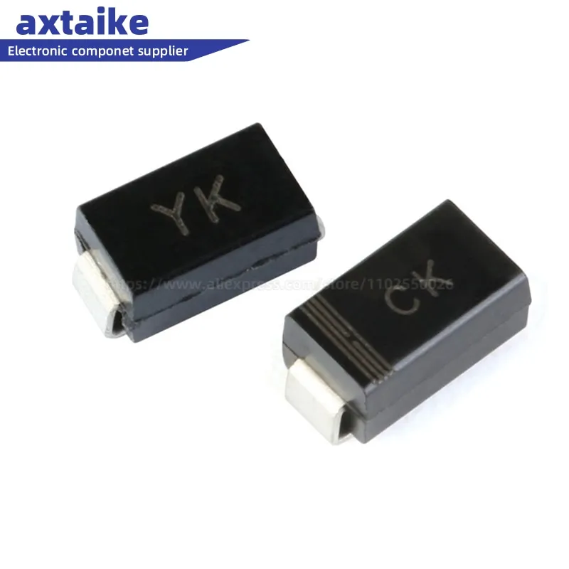 50 шт., SMAJ30A CK SMAJ30CA YK, 30 В, 400 Вт, фонарь стандарта SMA/61 SMD, фонарь TVS, Диод