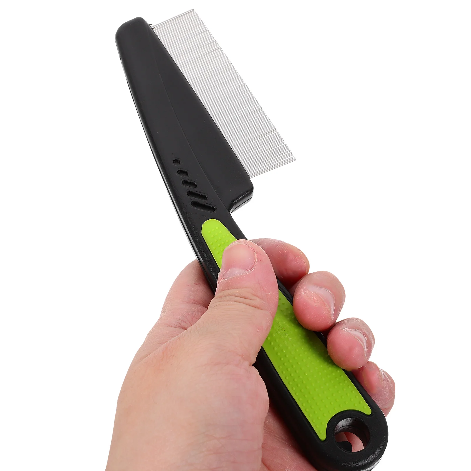 Расческа из нержавеющей стали с мелкими зубьями щетка от перхоти для мужчин