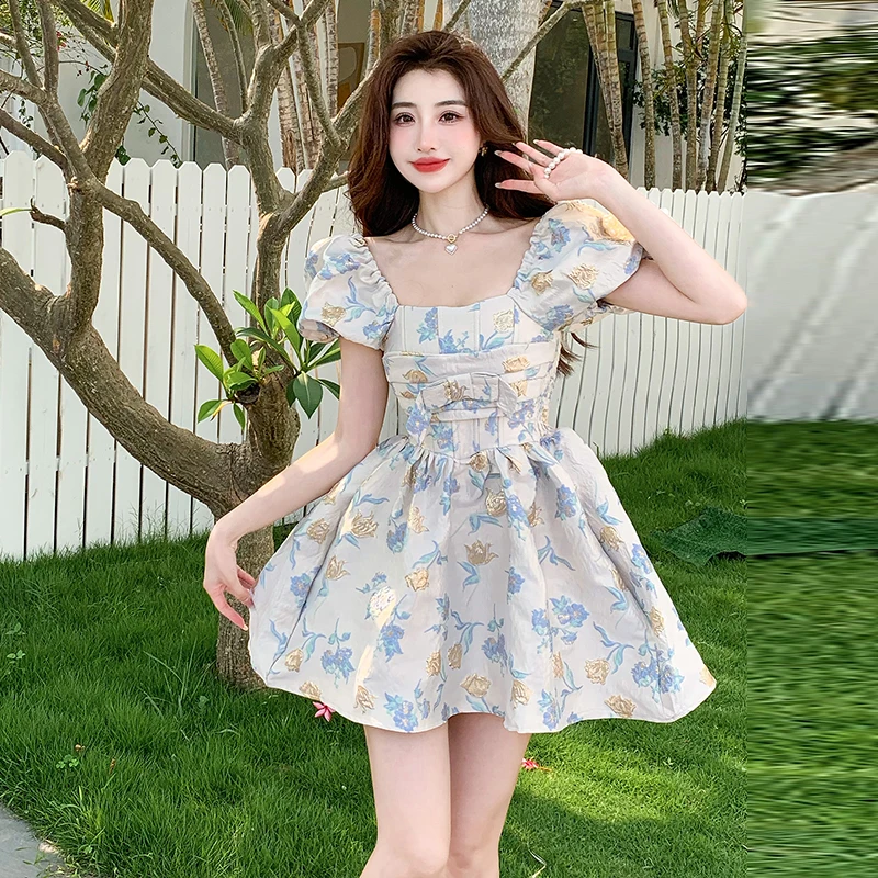 

Женское платье-трапеция с V-образным вырезом, белое свободное Сетчатое мини-платье с коротким рукавом и вышивкой, расшитое бисером, в стиле р...