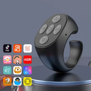 2022 USB Charge Mobile Phone Bluetooth Tiktok Remote Control Ring Fingertip Flipping Video Photograph Controller