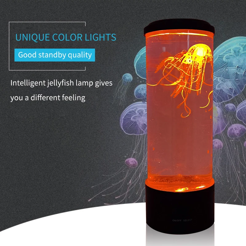 

LED Colorful Large Jellyfish Light Bedroom Atmosphere Light USB Plug-in Night Light Christmas Decoration Light