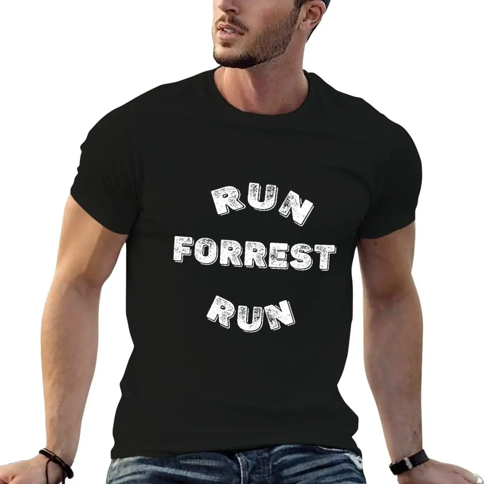 Run Forrest run — футболка Gump по индивидуальному заказу мужская хлопковая большого