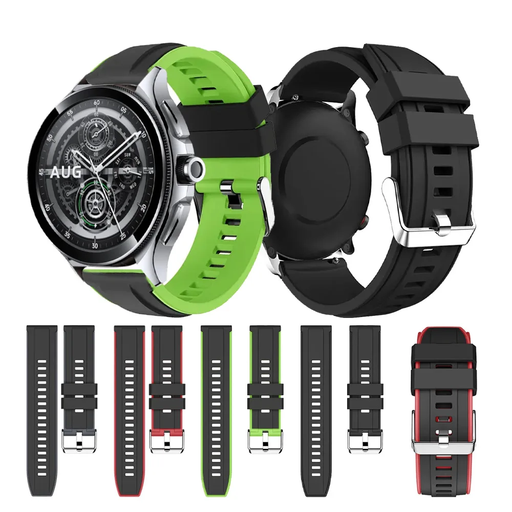 Силиконовый ремешок для часов 22 мм Xiaomi Watch S3/S2 46 42 Pro/Watch S1 Pro Active Band MI color2 Браслет