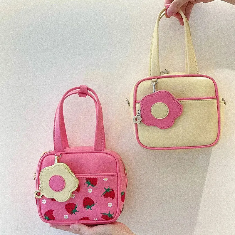 

Summer Cute Bag Women's 2022 New Small Flower Handbag Square Shoulder Bag Ladies Niche Design All-match Messenger Bag